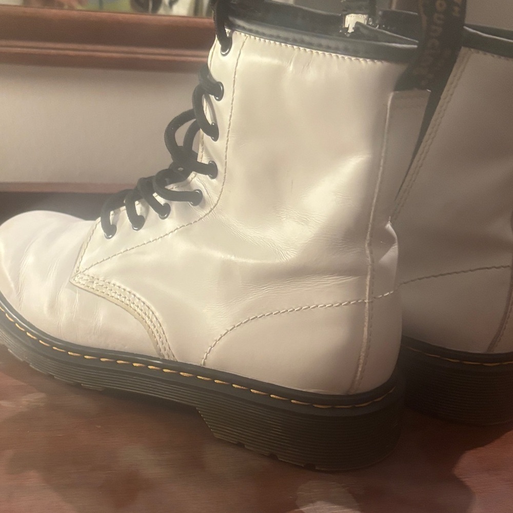 Dr. Martens White Combat Boots - Picture 7 of 12